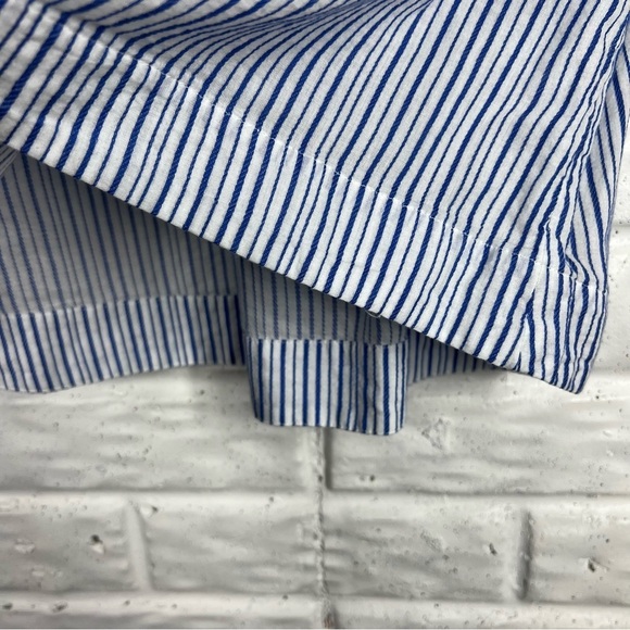 JJILL Blue Embroidered Boho Pullover Top 100% Cotton - Picture 7 of 9